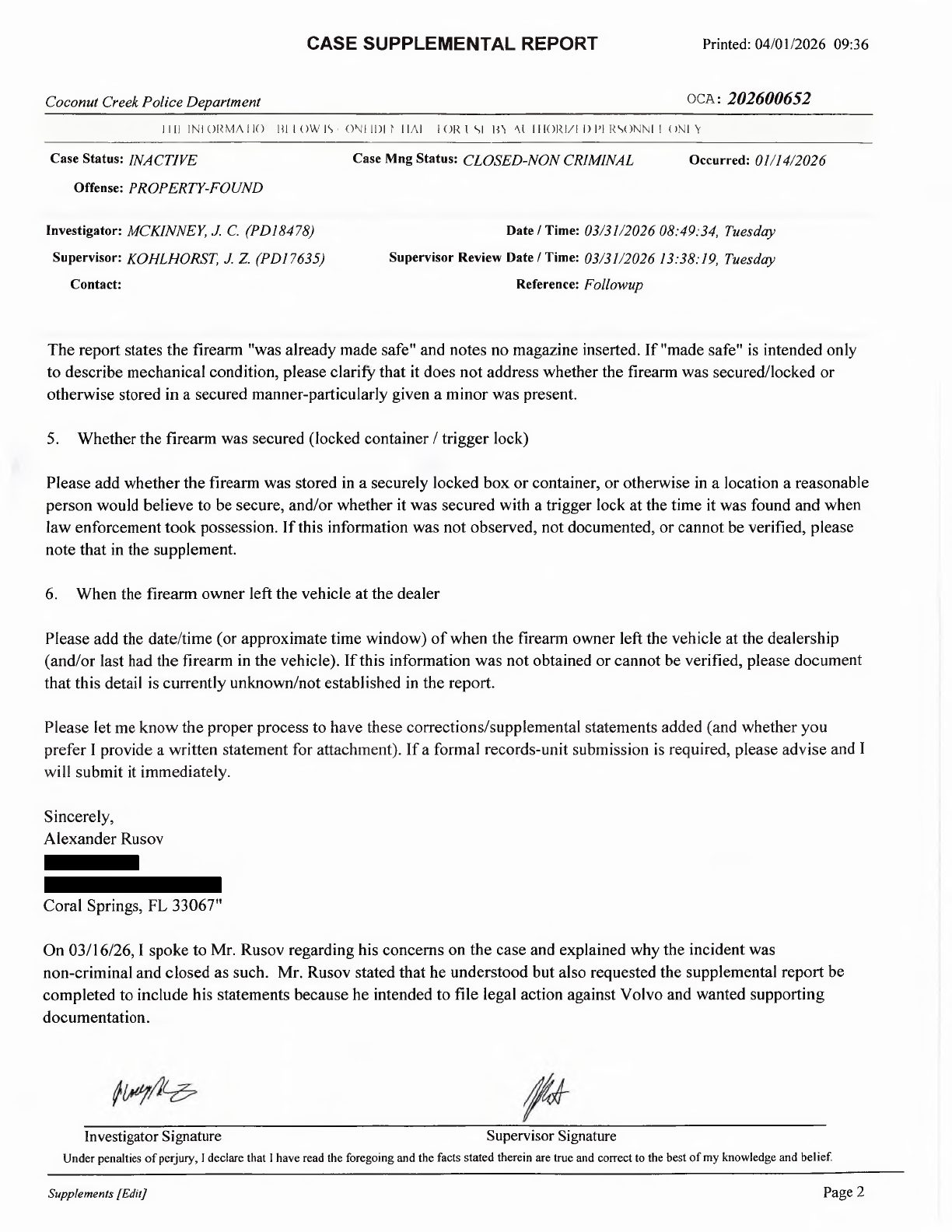 Police Report — Case #2026-00652 — Page 11