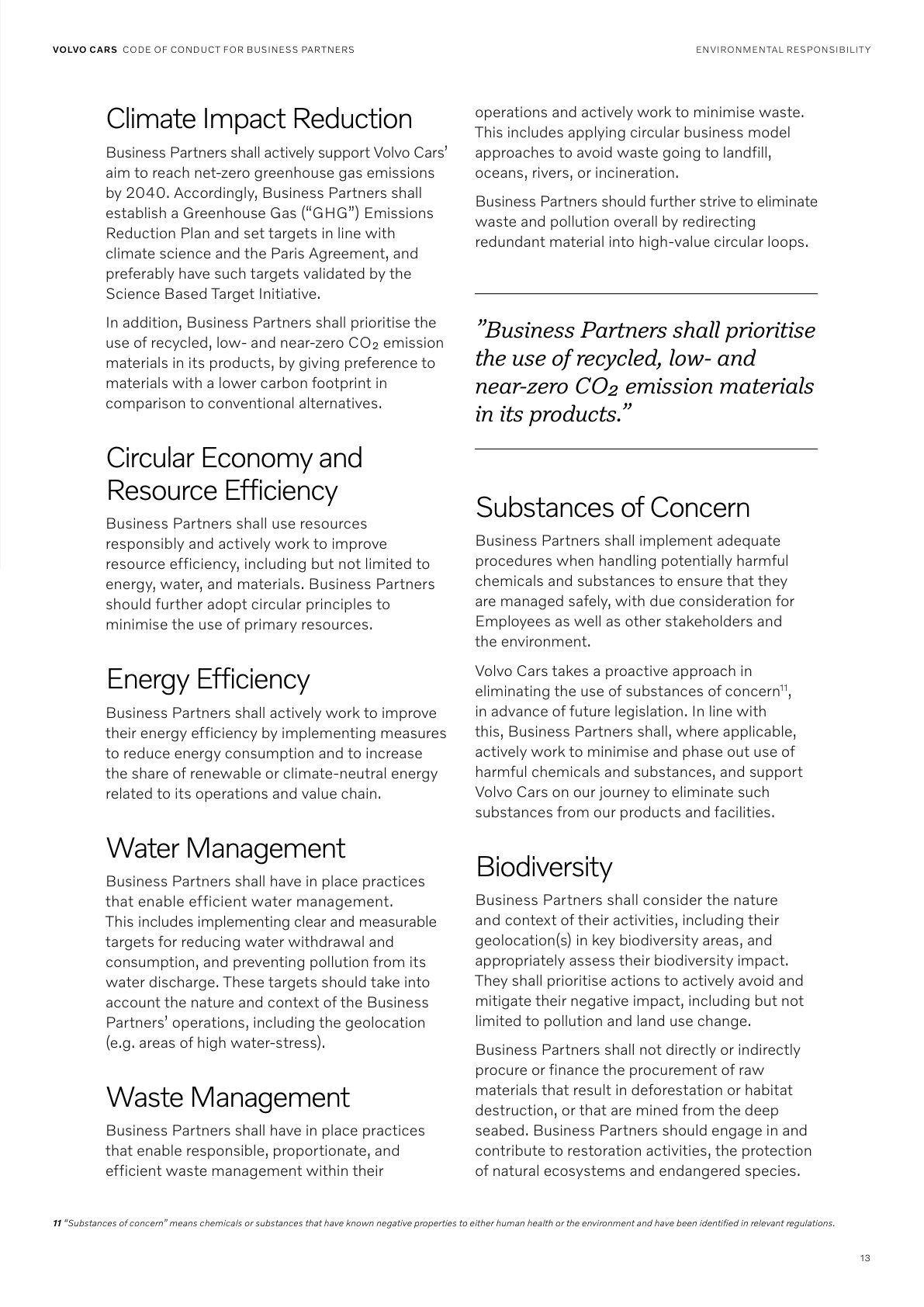 Volvo Code of Conduct for Business Partners — December 2024 — Page 13
