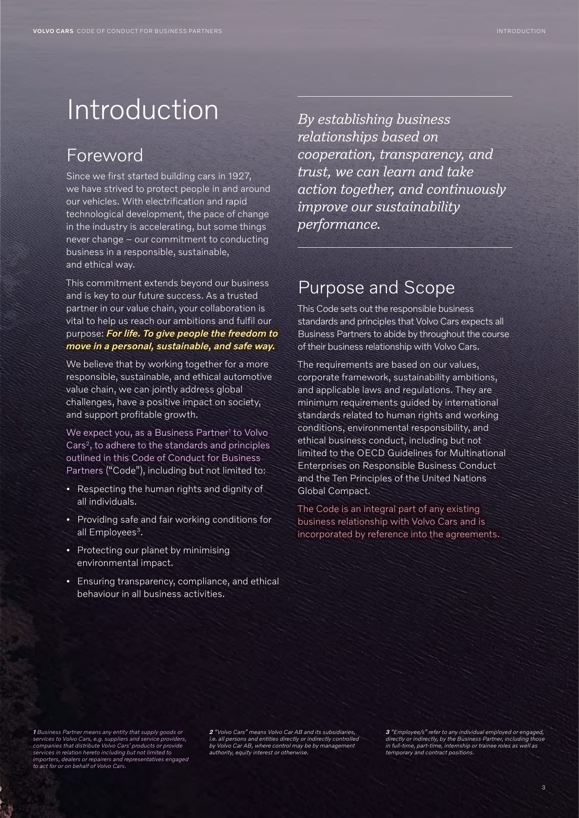 Volvo Code of Conduct for Business Partners — December 2024 — Page 3