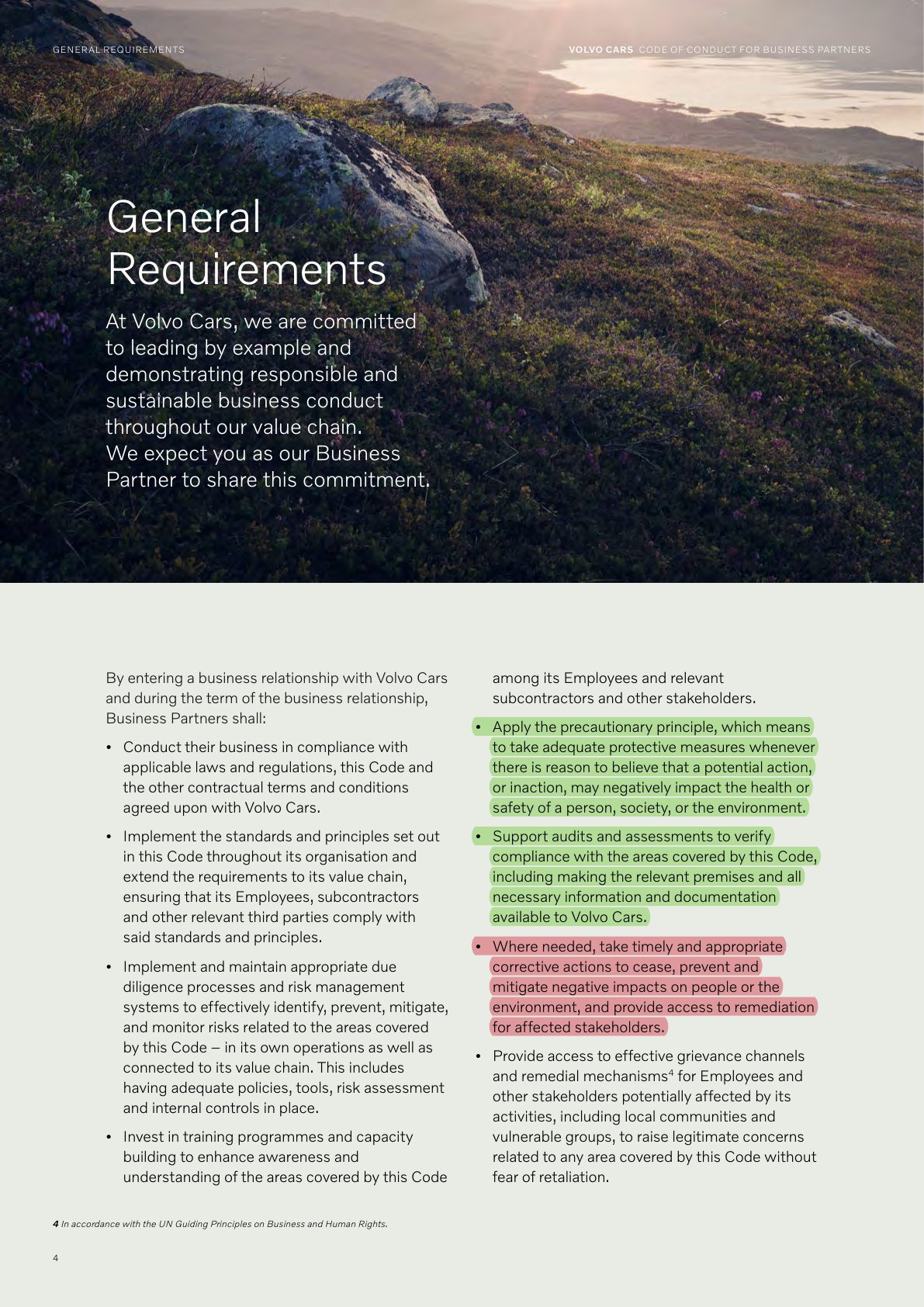 Volvo Code of Conduct for Business Partners — December 2024 — Page 4